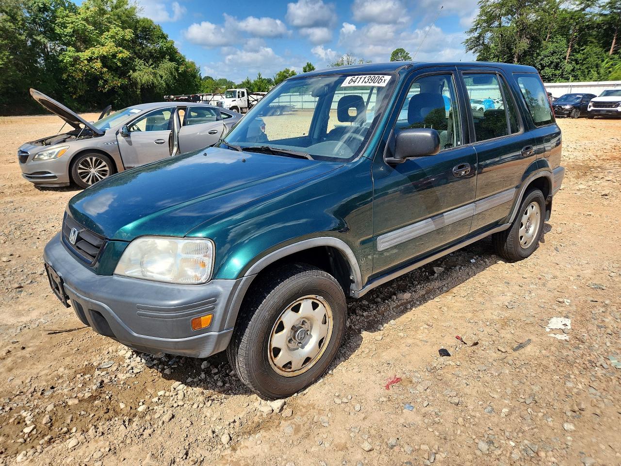 2001 Honda Cr-v Lx Green vin: JHLRD18431C056266