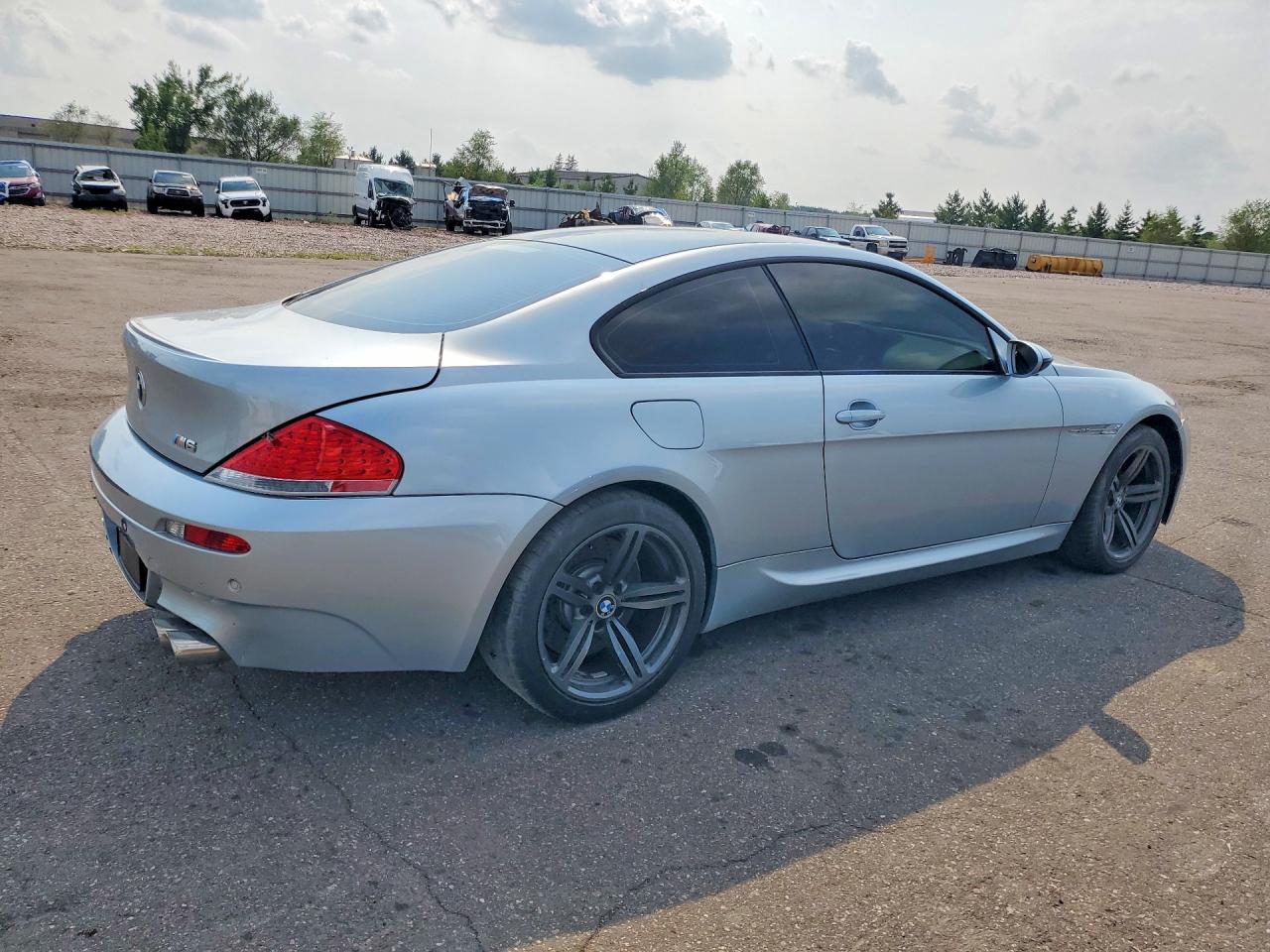 2007 Bmw M6 Silver vin: WBSEH93547CY23543