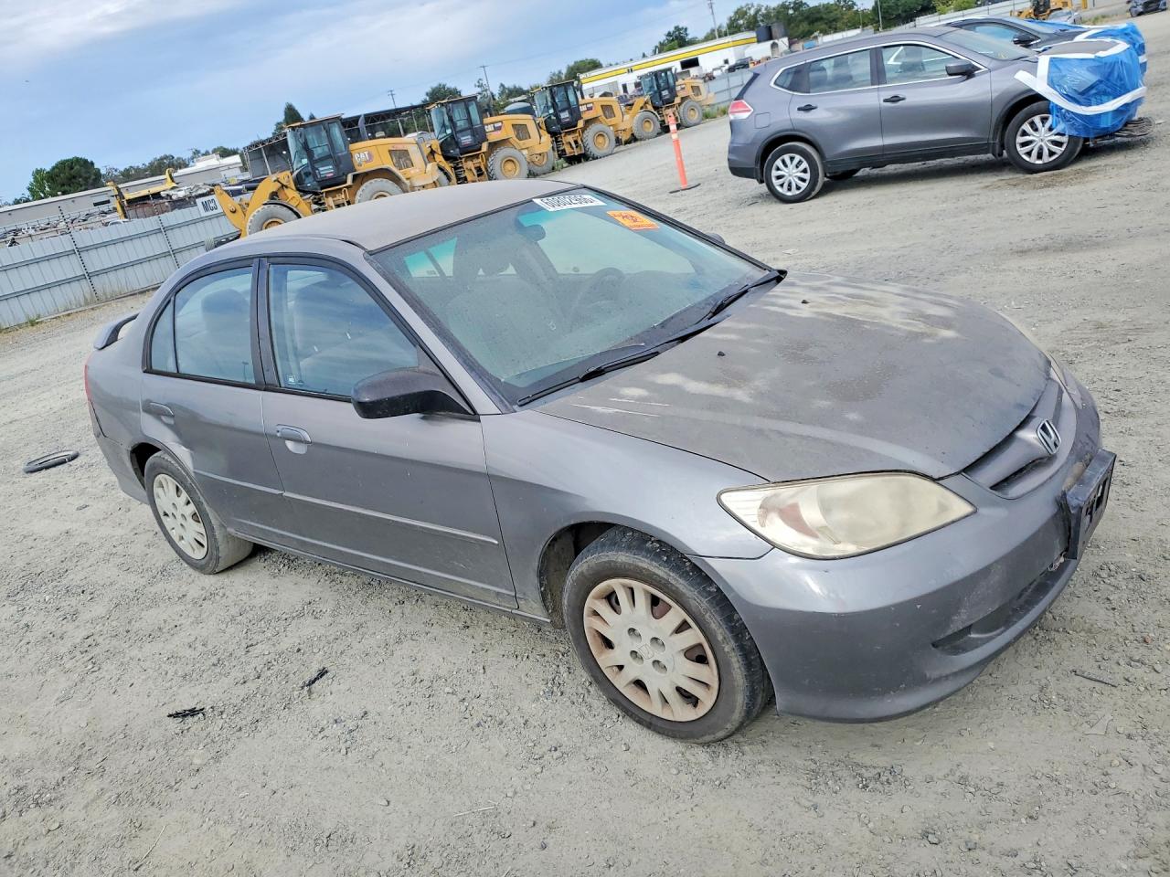 2005 Honda Civic Lx Silver vin: JHMES16565S005559