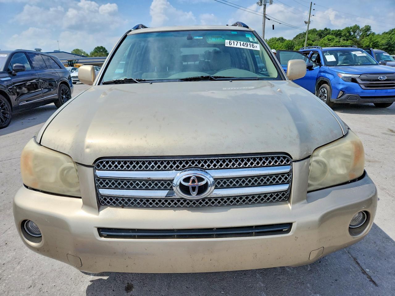 2007 Toyota Highlander Hybrid Gold vin: JTEDW21A170022677