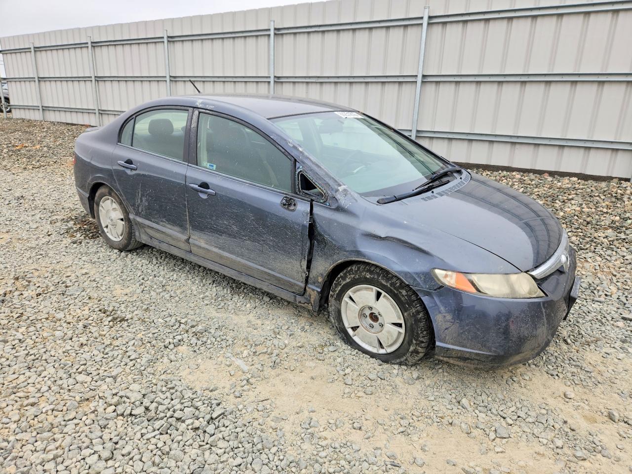 2007 Honda Civic Hybrid Gray vin: JHMFA36237S020659