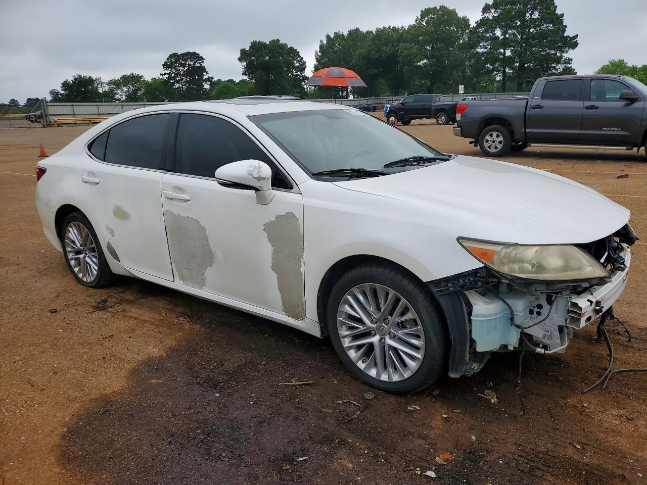 2013 Lexus Es 350 White vin: JTHBK1GG1D2027261
