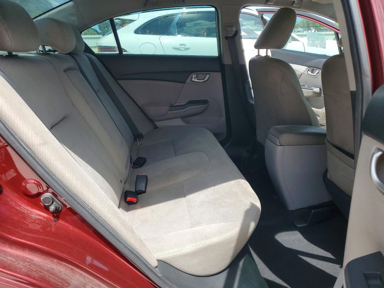 2013 Honda Civic Lx Burgundy vin: 2HGFB2E51DH017154