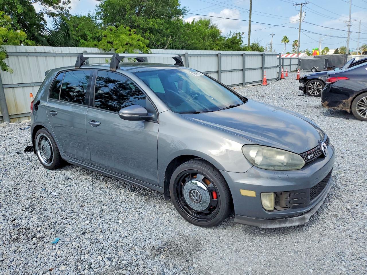 2012 Volkswagen Gti Gray vin: WVWHV7AJ8CW259647