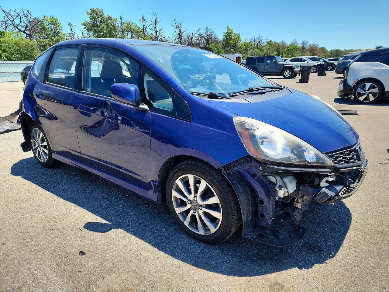 2012 Honda Fit Sport Blue vin: JHMGE8G52CC030702