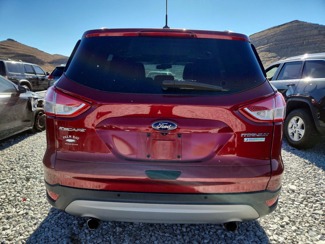 2013 Ford Escape Titanium Red vin: 1FMCU0J95DUC01725