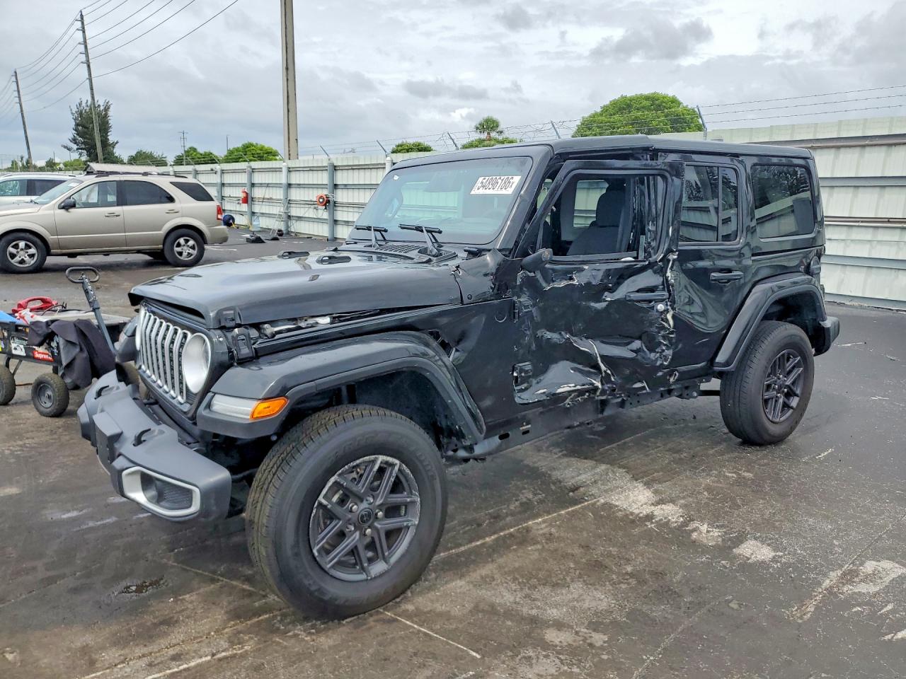 2025 Jeep Wrangler Sahara Черный vin: 1C4PJXEN8SW644242