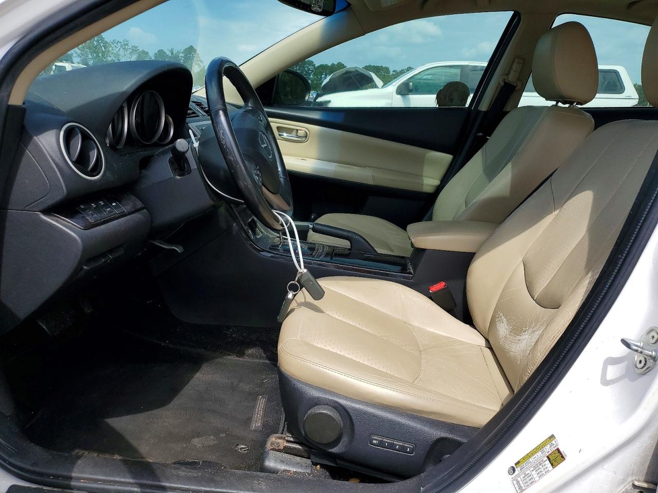 2013 Mazda 6 Grand Touring White vin: 1YVHZ8CB0D5M09381