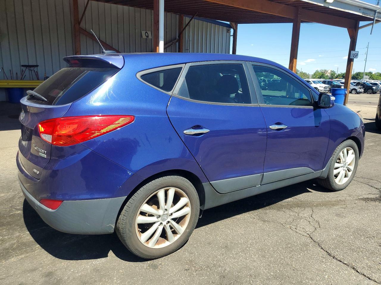 2013 Hyundai Tucson Limited Синий vin: KM8JUCAC9DU609519