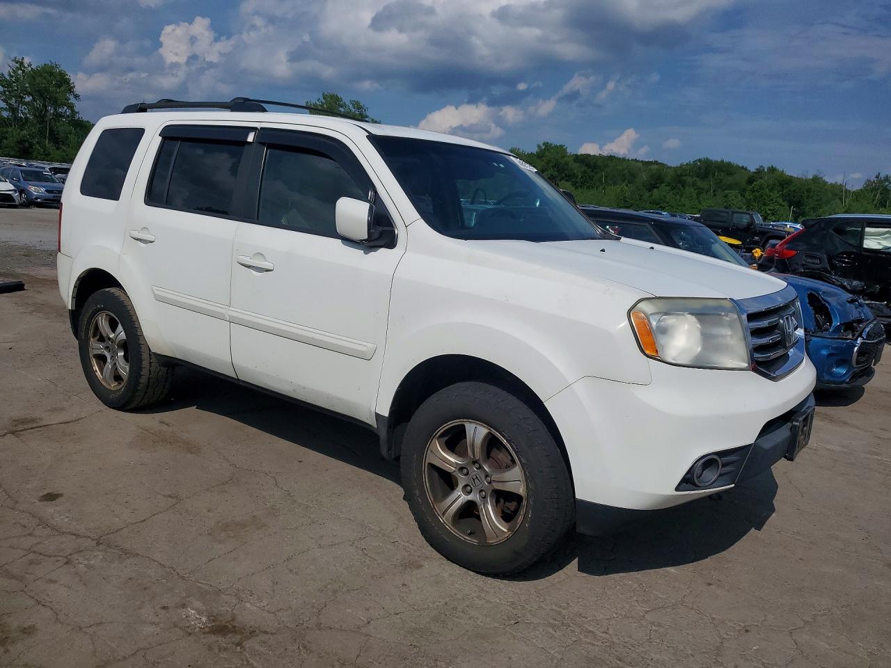 2012 Honda Pilot Exln White vin: 5FNYF4H79CB029304