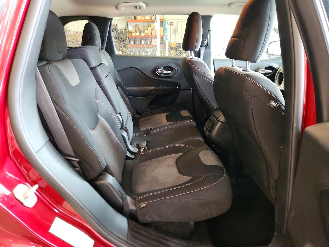 2014 Jeep Cherokee Latitude Red vin: 1C4PJMCSXEW232433