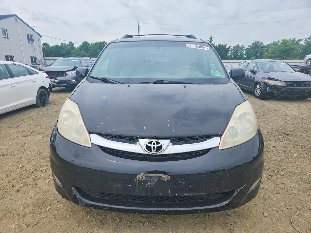2008 Toyota Sienna Xle Limited Black vin: 5TDBK22C58S019271