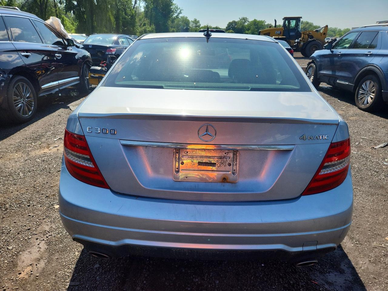 2013 Mercedes-benz C 300 4matic Blue vin: WDDGF8ABXDR275605