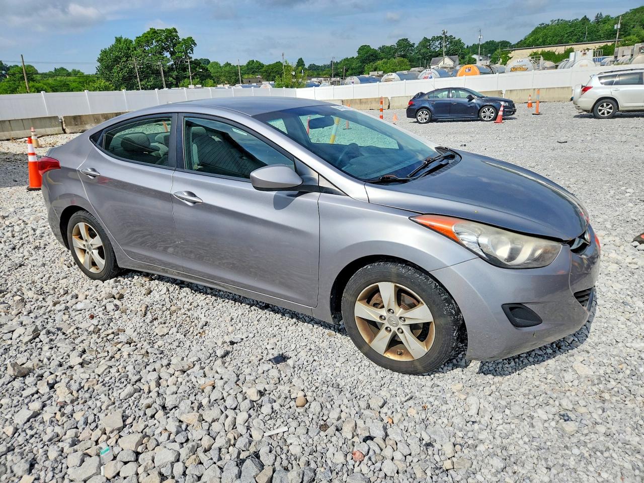 2011 Hyundai Elantra Gls Silver vin: KMHDH4AEXBU139605