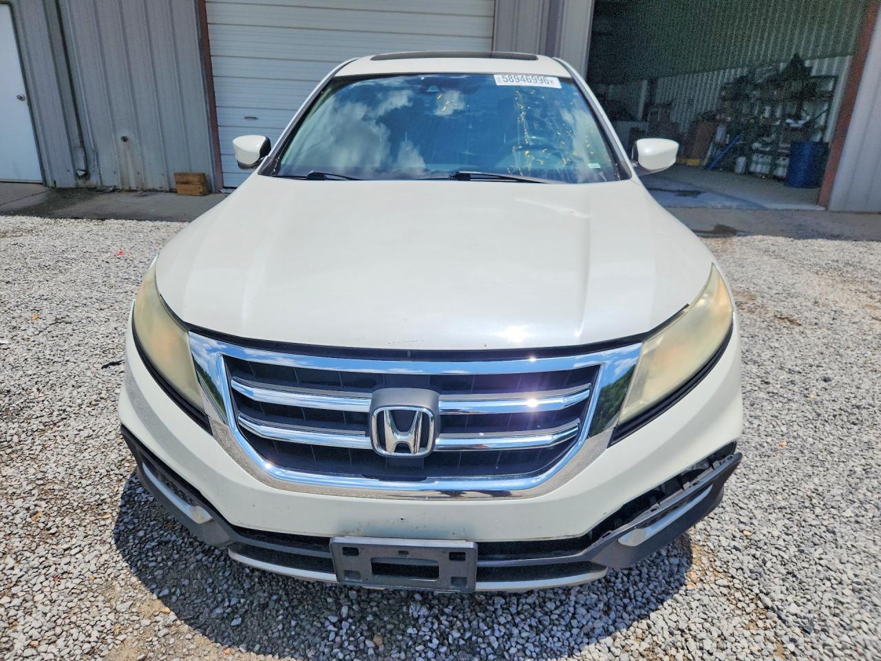 2015 Honda Crosstour Exl White vin: 5J6TF2H51FL001067