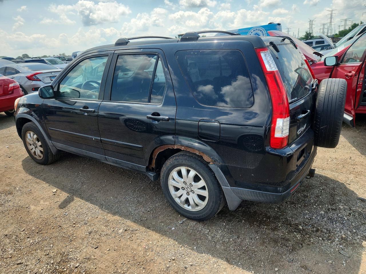 2005 Honda Cr-v Se Black vin: JHLRD78915C065536