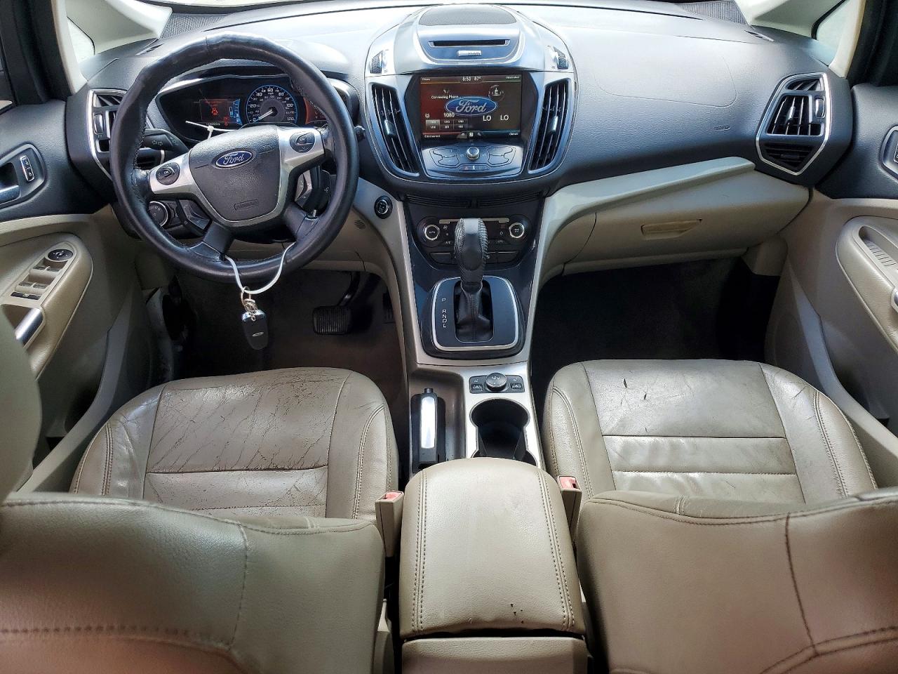 2013 Ford C-max Premium White vin: 1FADP5CU5DL521704