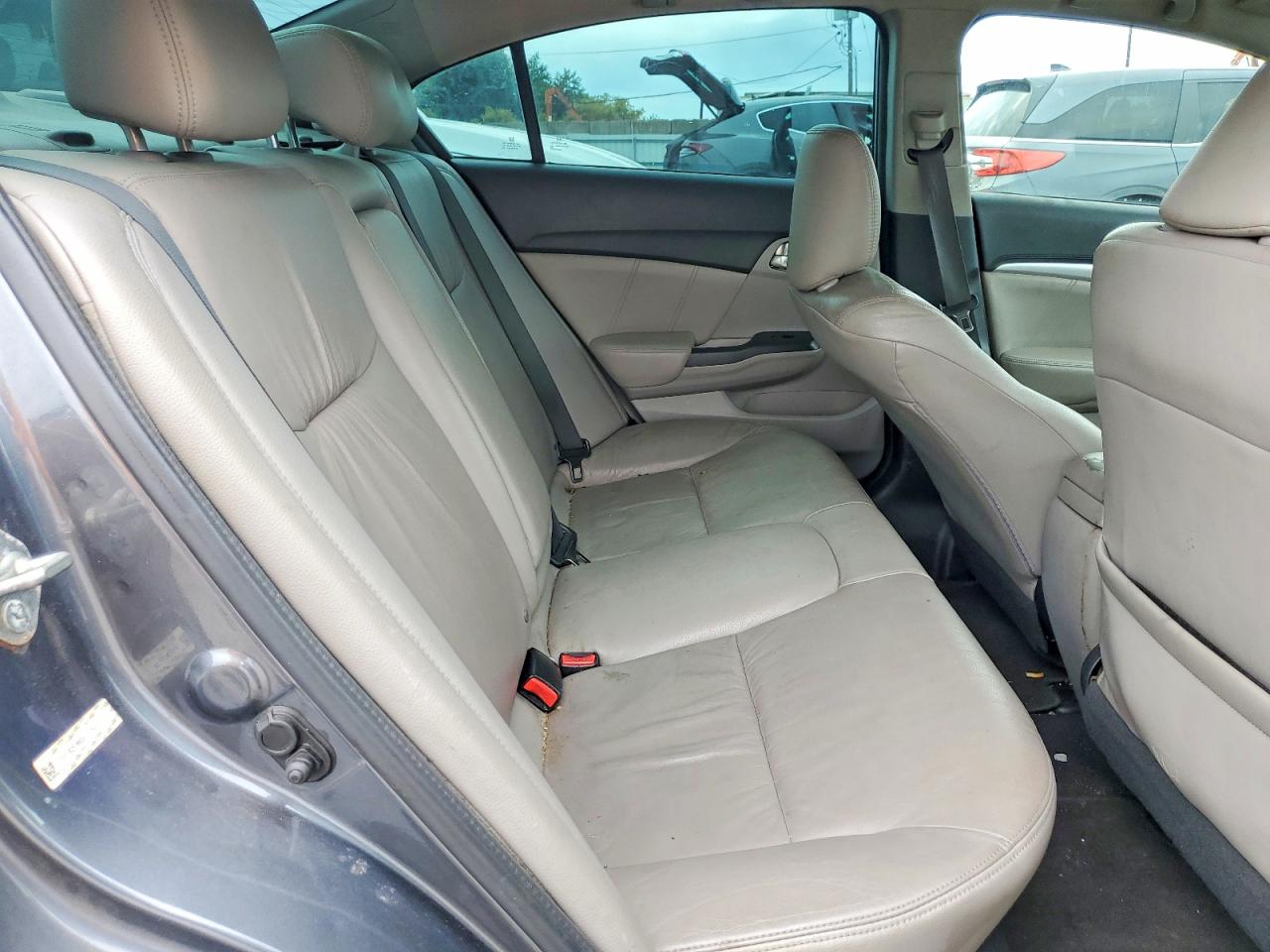 2013 Honda Civic Exl Gray vin: 19XFB2F99DE213547