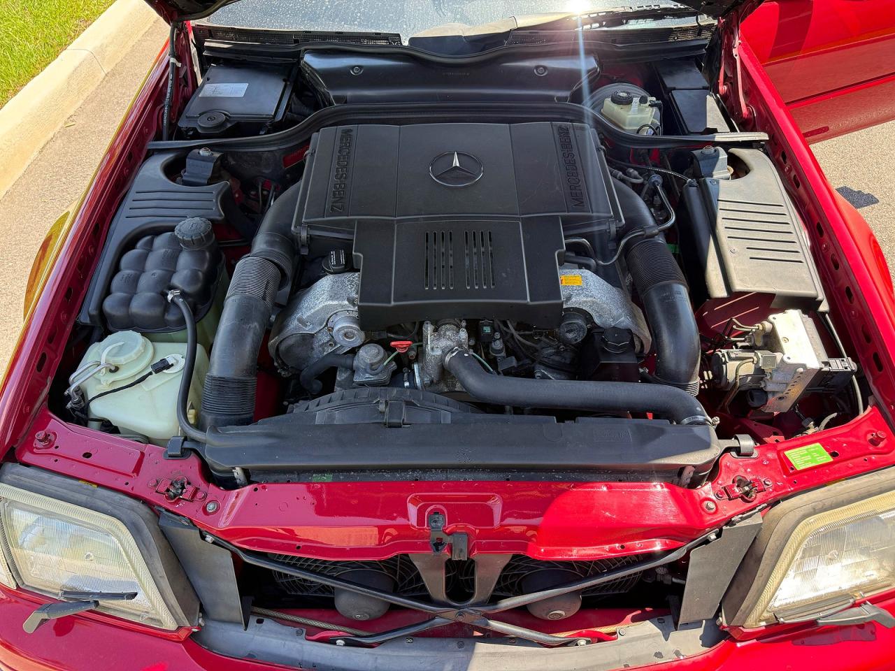 1997 Mercedes-benz Sl 500 Red vin: WDBFA67F5VF144926