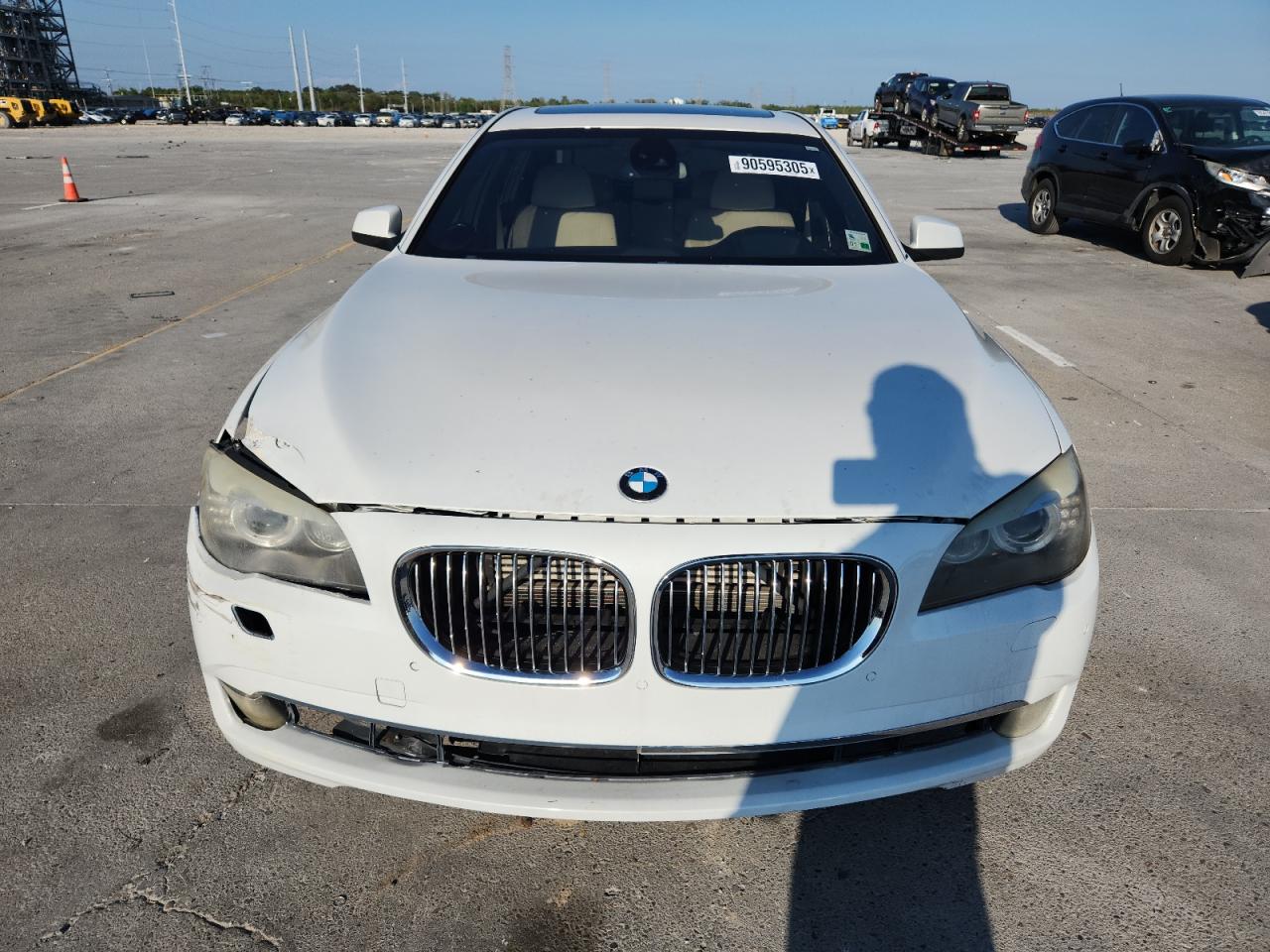 2011 Bmw 750 Li White vin: WBAKX8C59BC198179