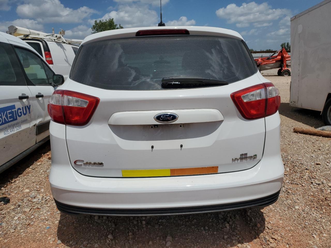 2015 Ford C-max Se White vin: 1FADP5AU0FL123595