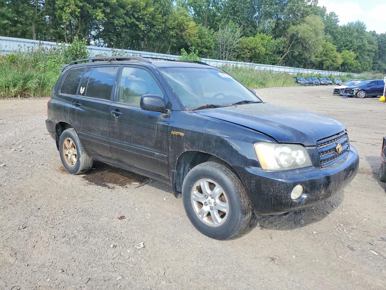 2003 Toyota Highlander Limited Black vin: JTEHF21A430149550