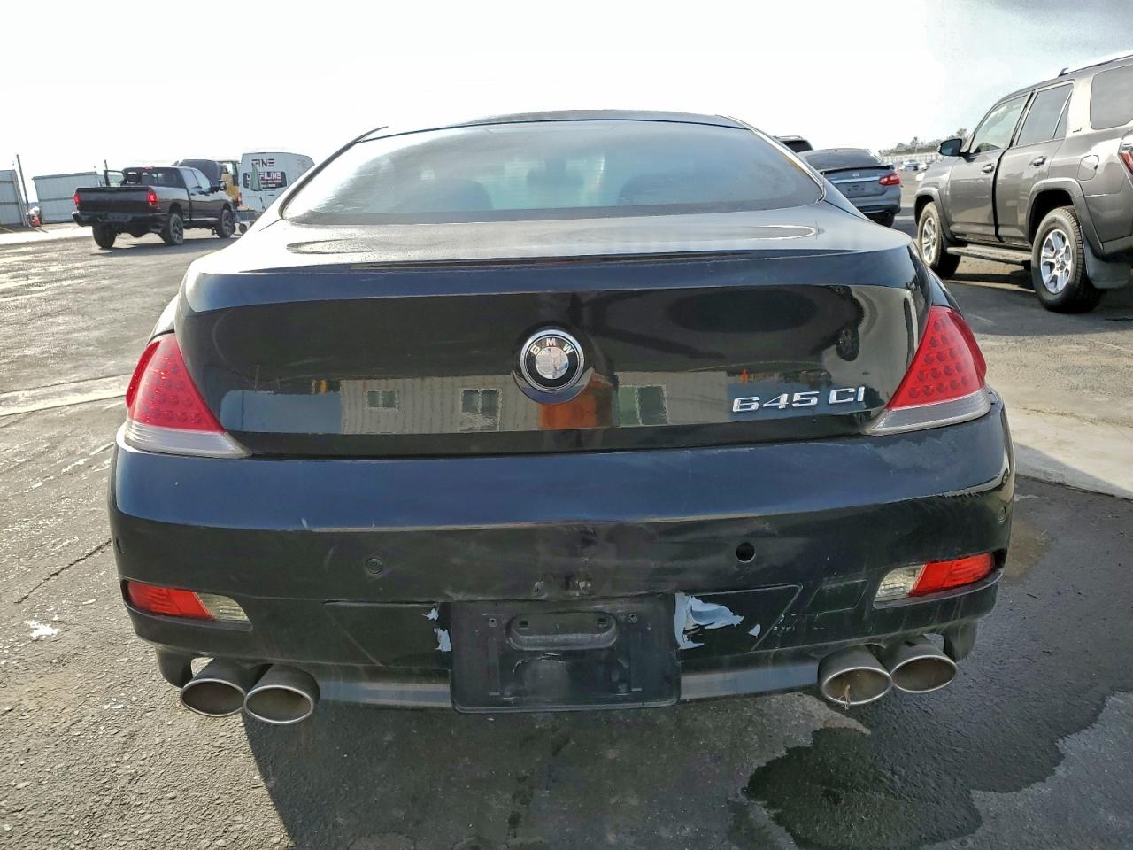 2004 Bmw 645 Ci Automatic Black vin: WBAEH73464B190741