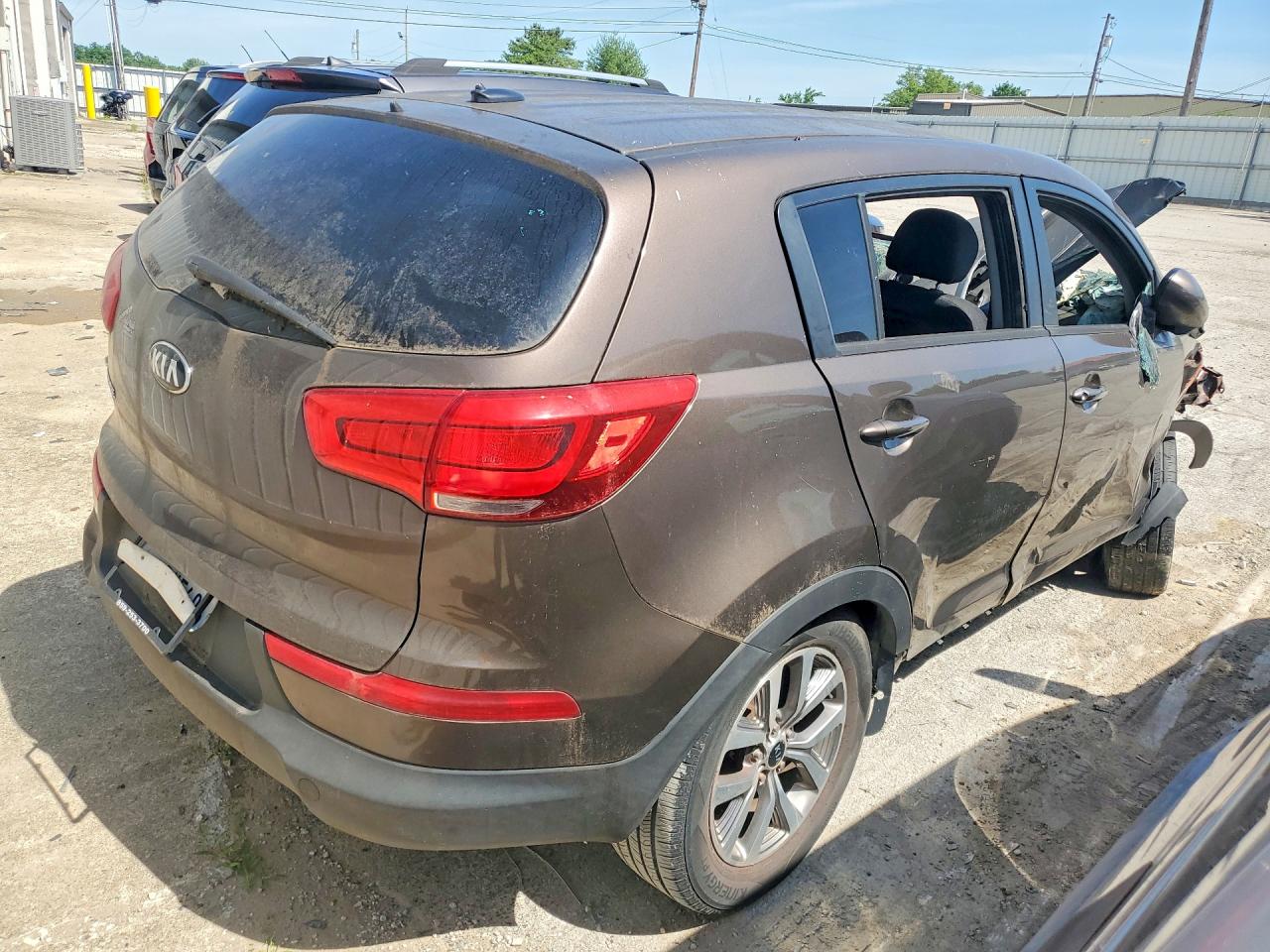 2014 Kia Sportage Lx Gray vin: KNDPB3AC1E7549482