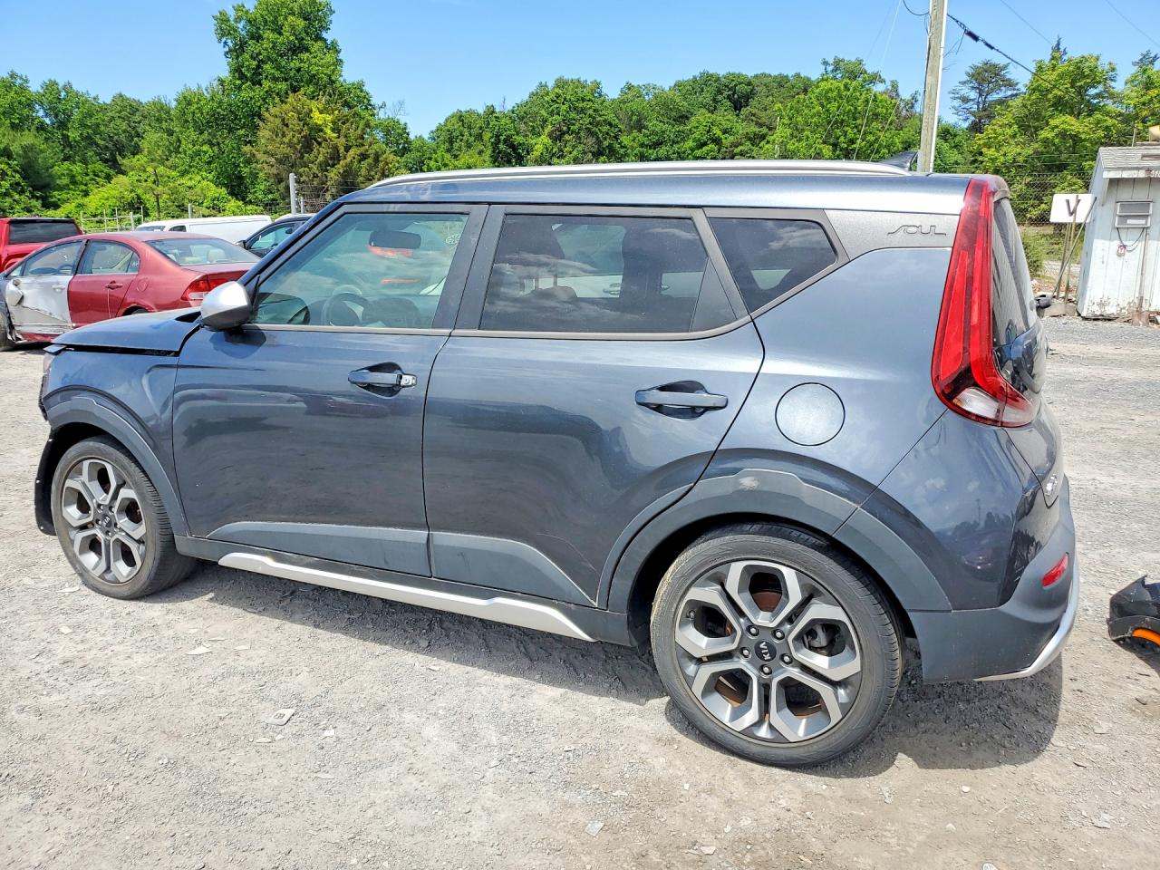 2020 Kia Soul X-line Gray vin: KNDJ23AU1L7044666