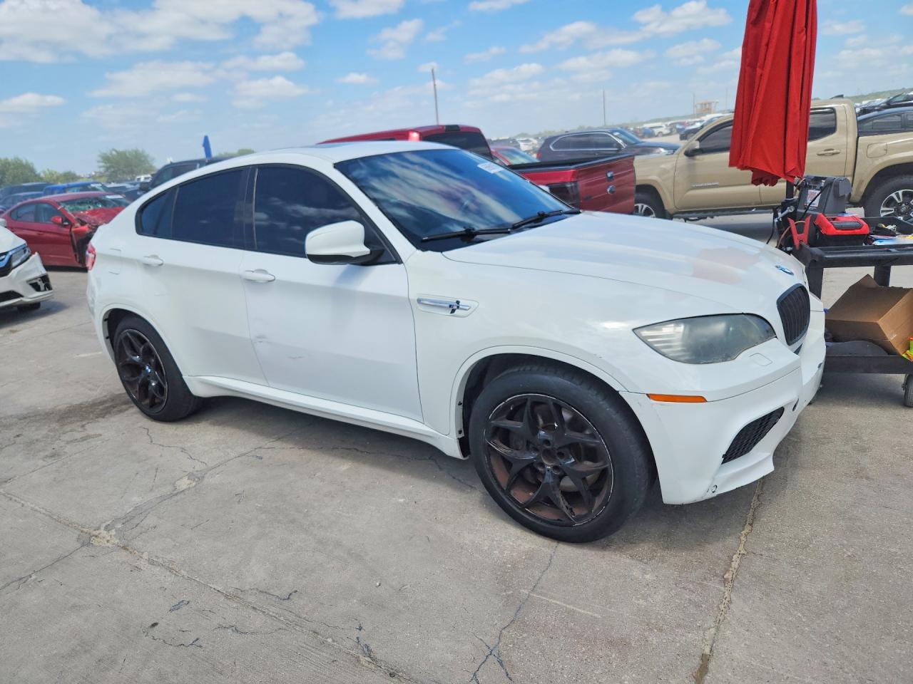 2010 Bmw X6 M White vin: 5YMGZ0C50ALK13081