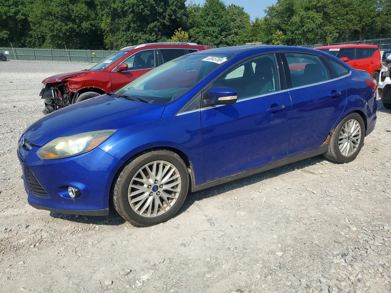 2014 Ford Focus Titanium Blue vin: 1FADP3J27EL232444