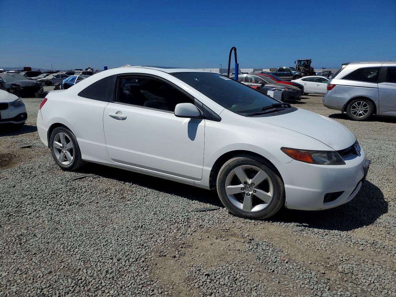 2006 Honda Civic Ex White vin: 2HGFG12866H528517