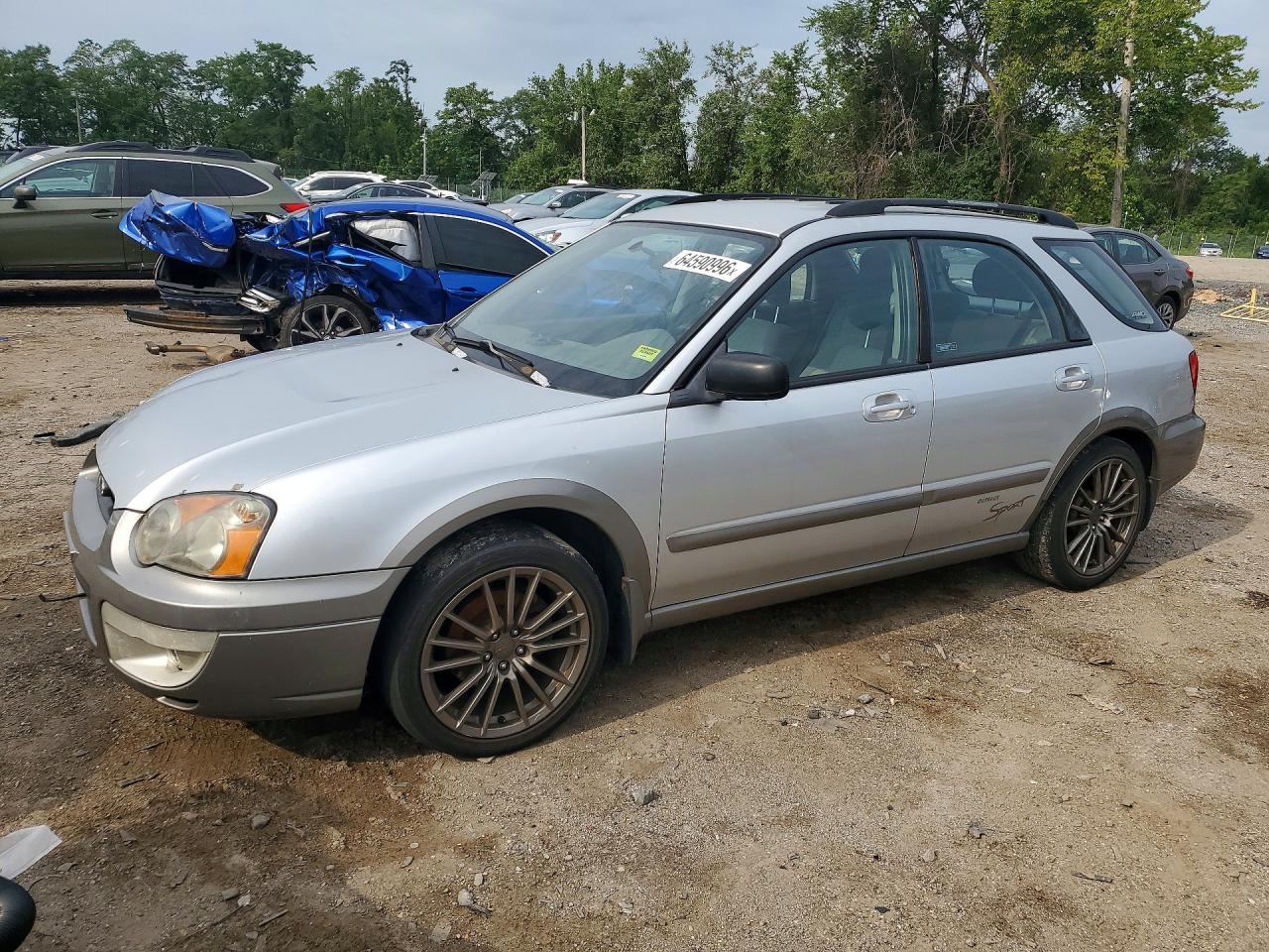 2004 Subaru Impreza Outback Sport Silver vin: JF1GG68584G820049