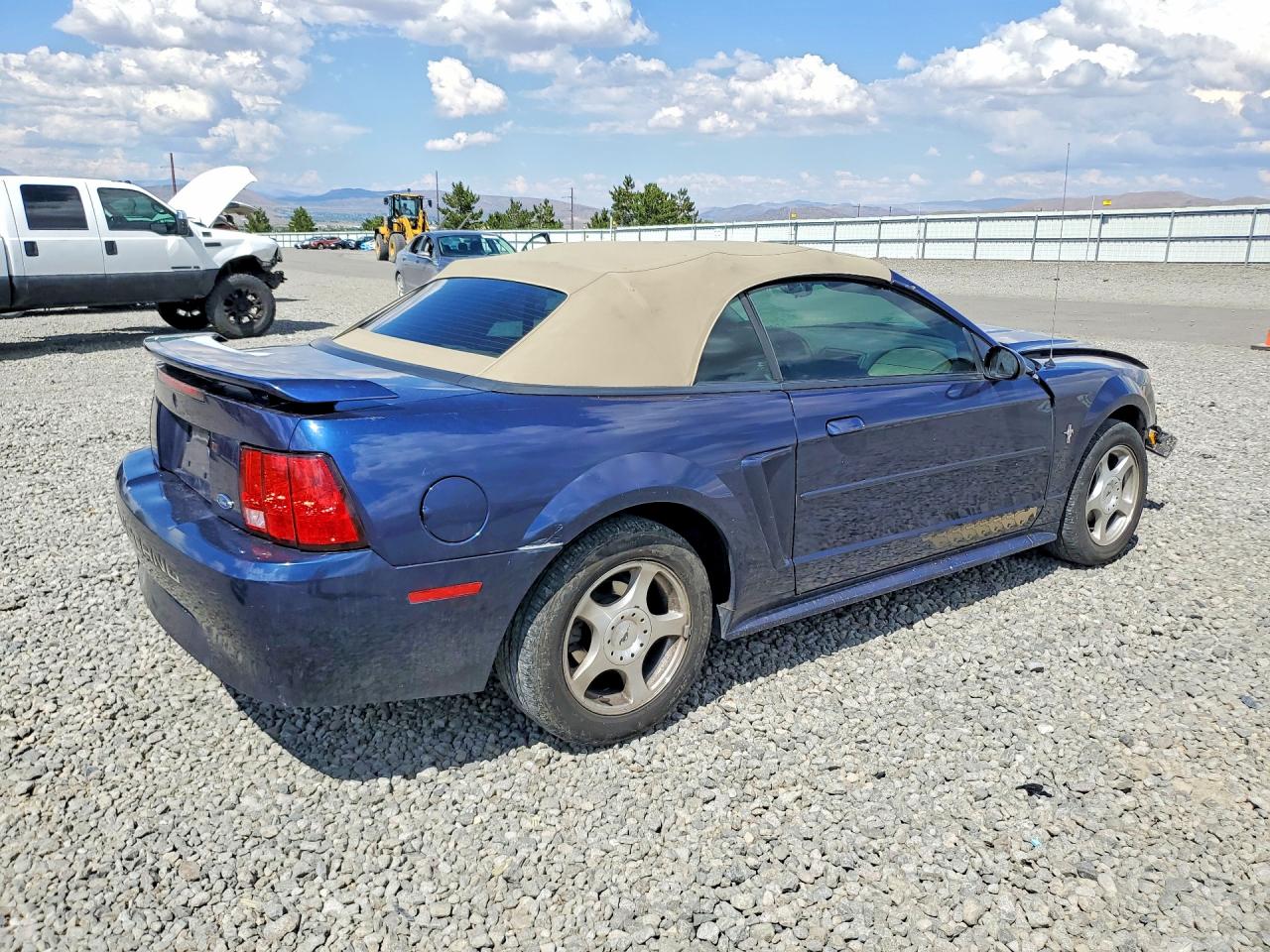 2003 Ford Mustang Blue vin: 1FAFP44453F411198