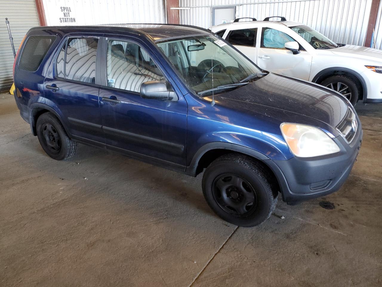 2004 Honda Cr-v Lx Blue vin: JHLRD68464C022534