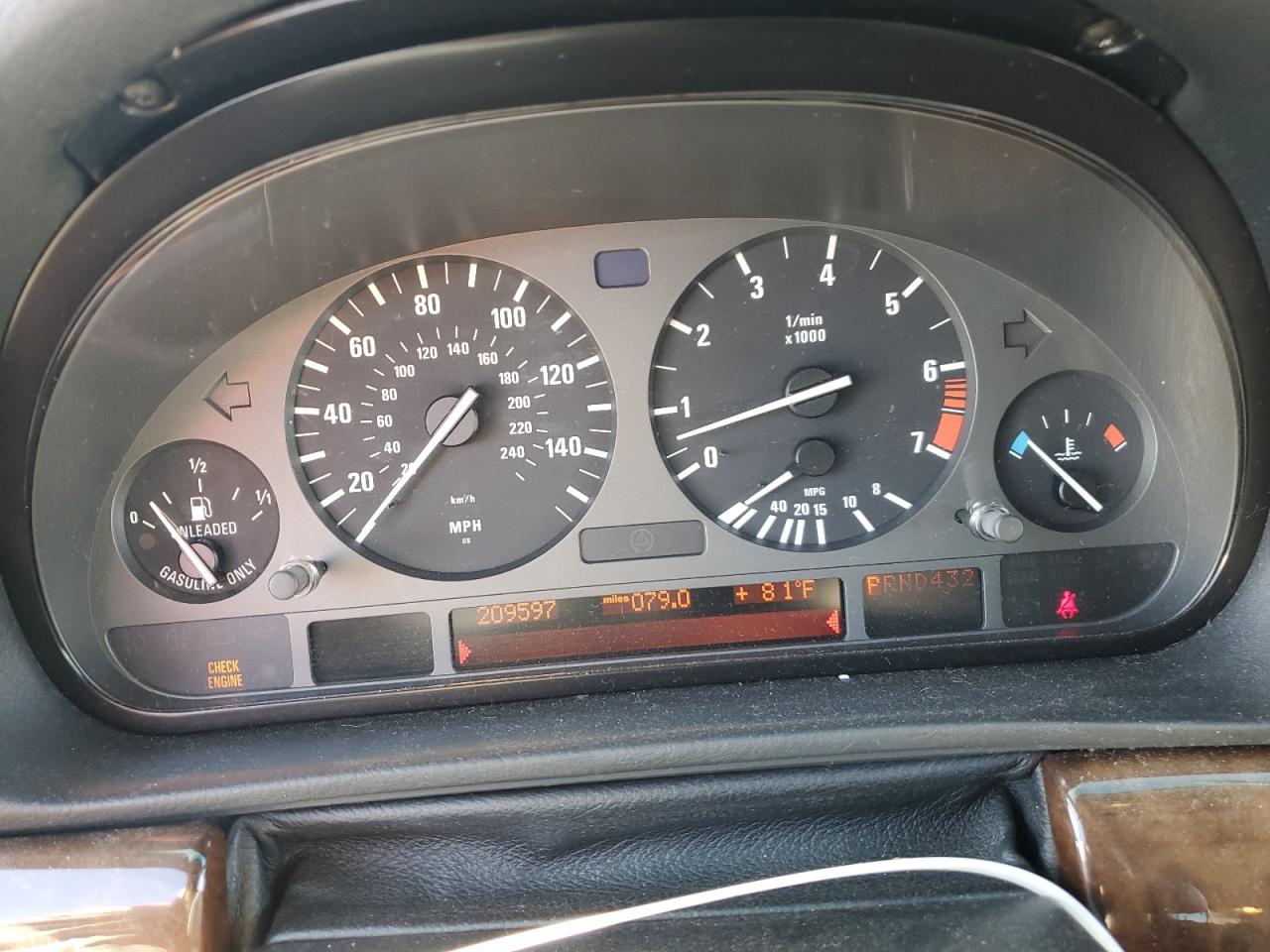 1995 Bmw 740 Il   Black vin: WBAGJ6322SDH35103