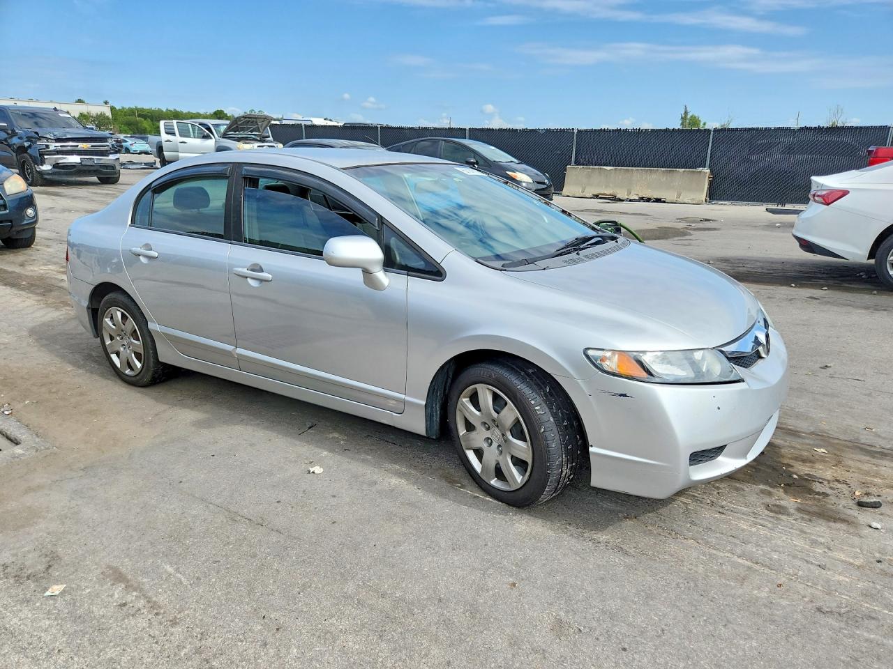 2010 Honda Civic Lx Gray vin: 19XFA1F55AE051339