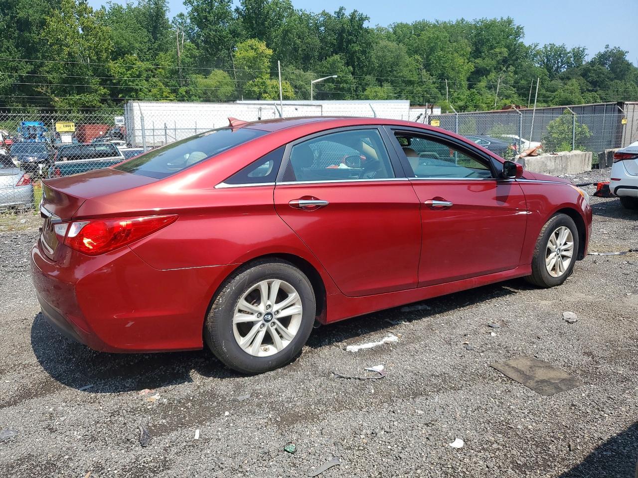 2014 Hyundai Sonata Gls Красный vin: 5NPEB4AC2EH944831