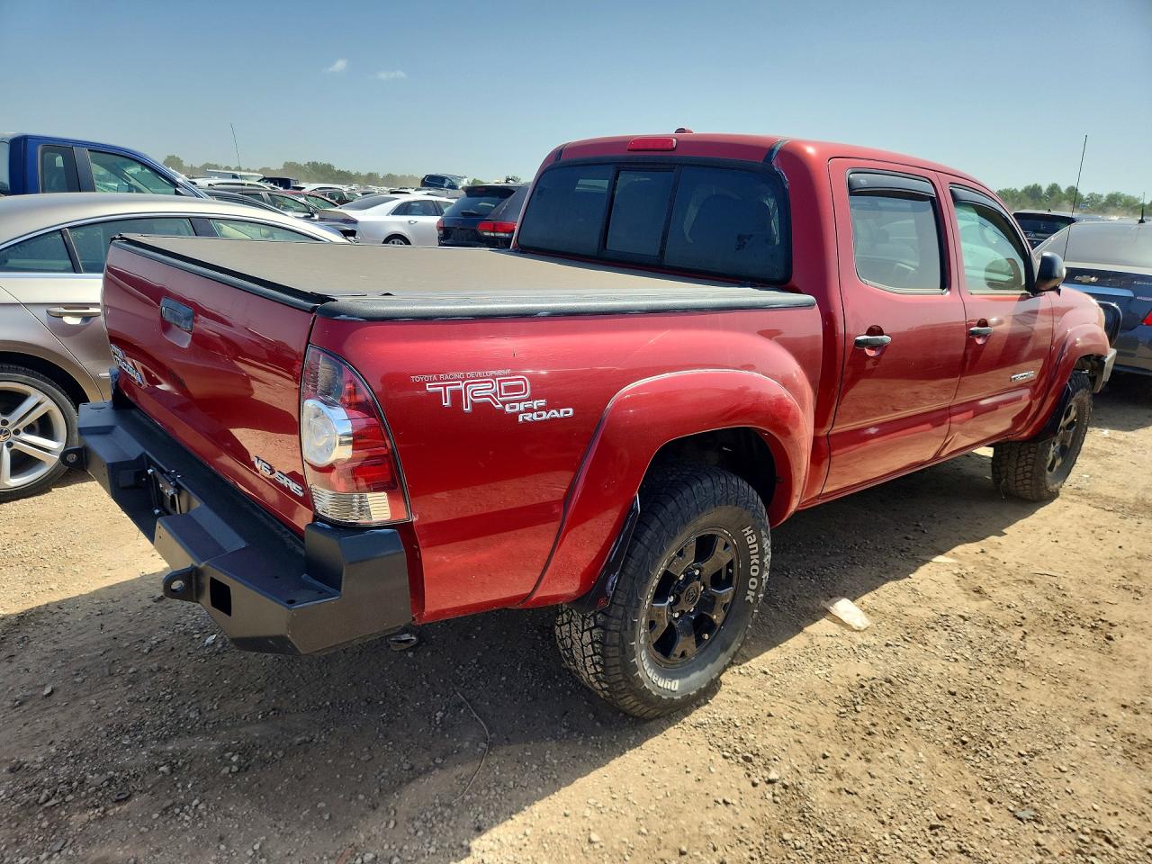 2010 Toyota Tacoma Double Cab Red vin: 3TMLU4EN9AM056059