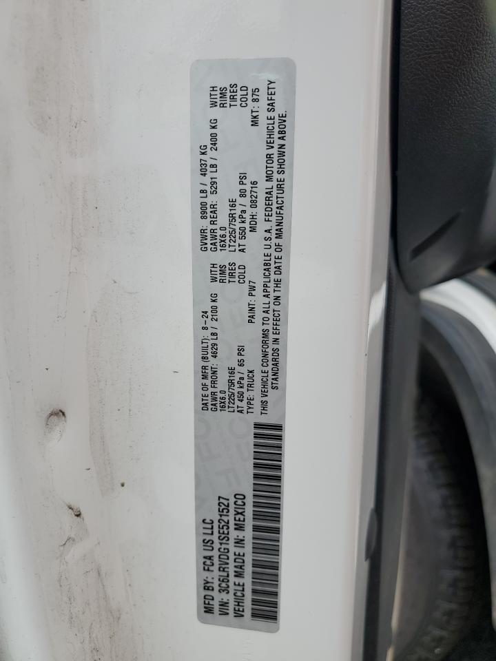 2025 Ram Promaster 2500 2500 High White vin: 3C6LRVDG1SE521527