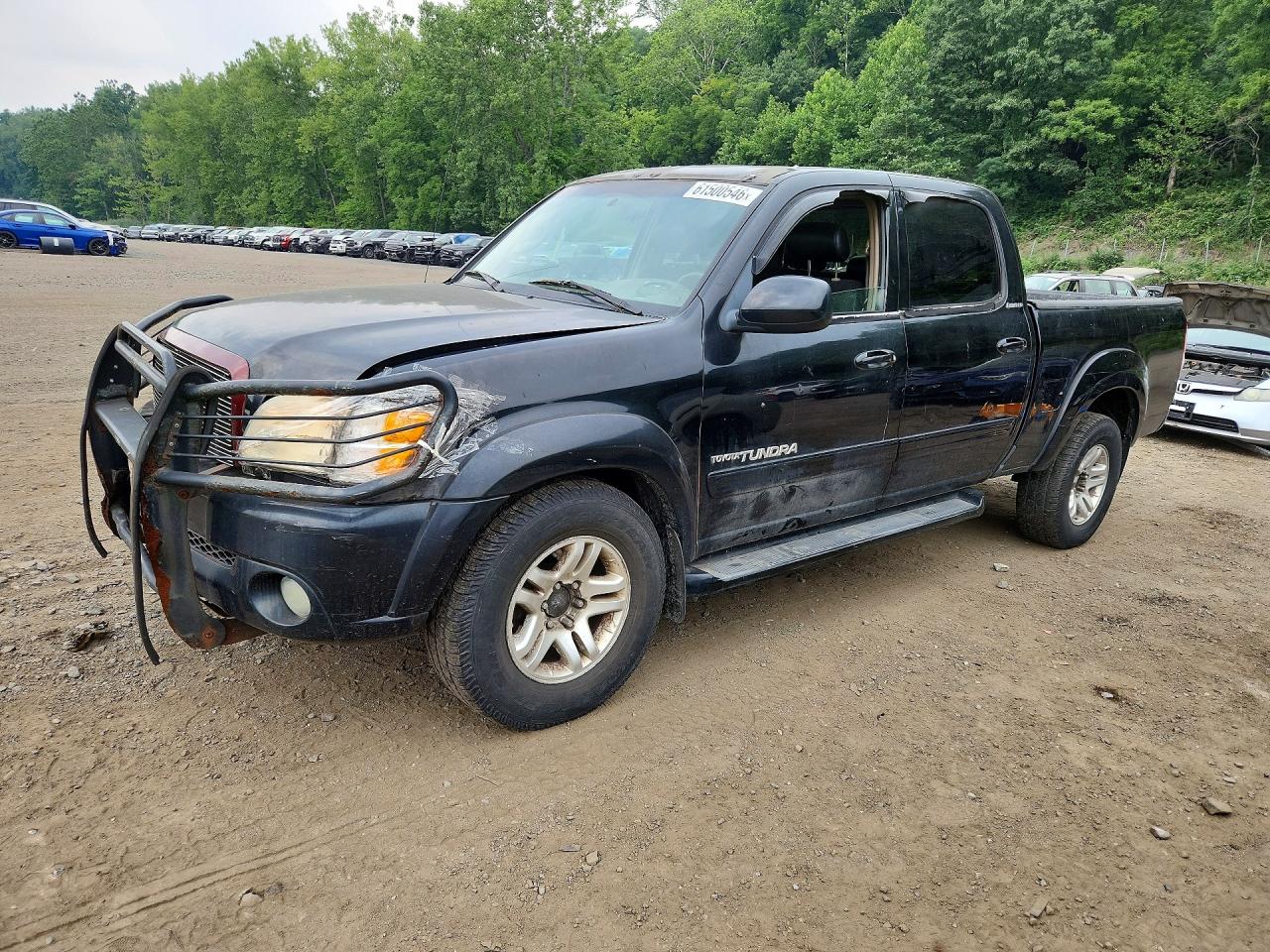 2004 Toyota Tundra Double Cab Limited Black vin: 5TBDT48154S444886