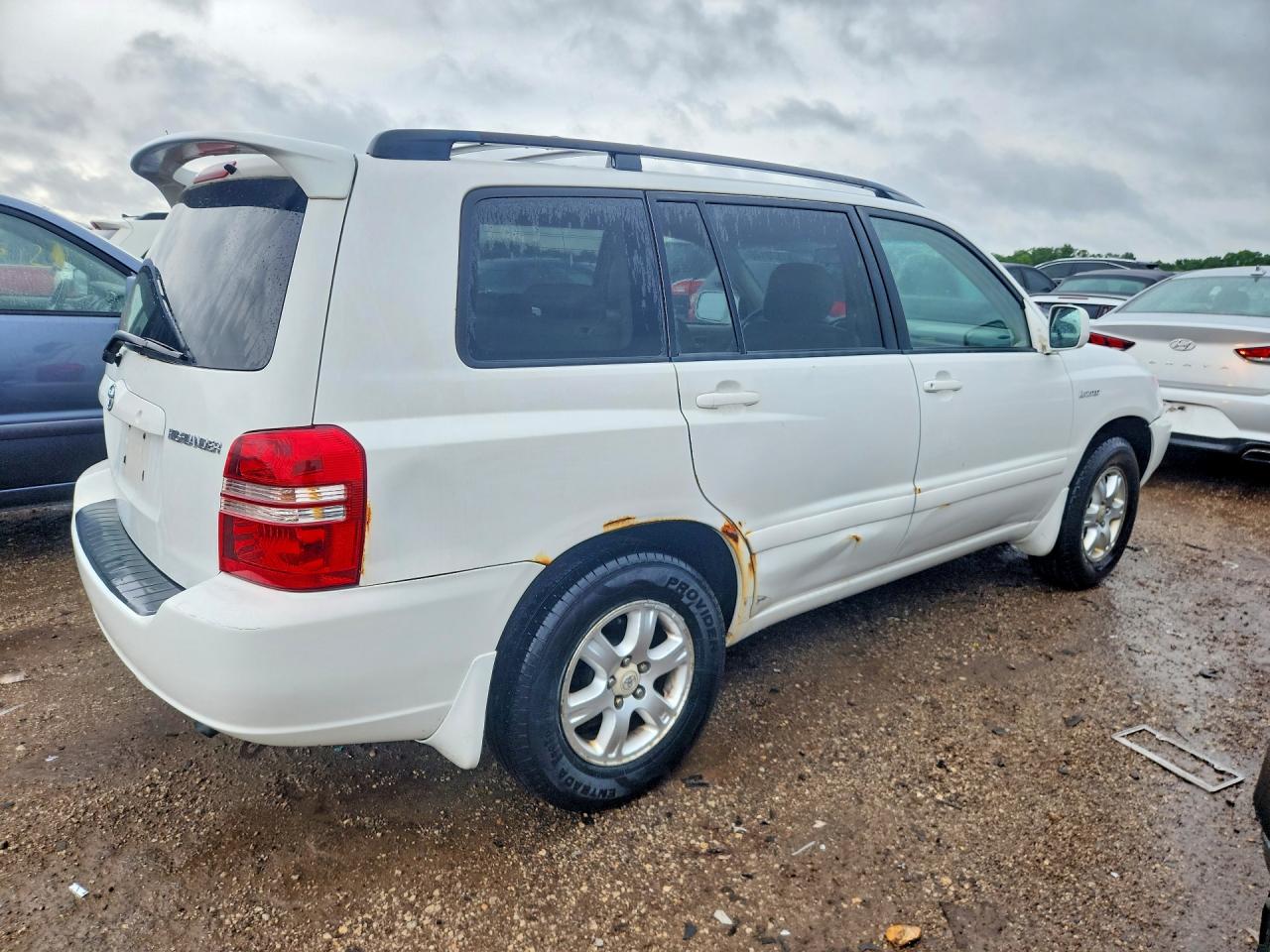 2002 Toyota Highlander Limited White vin: JTEGF21A720042244