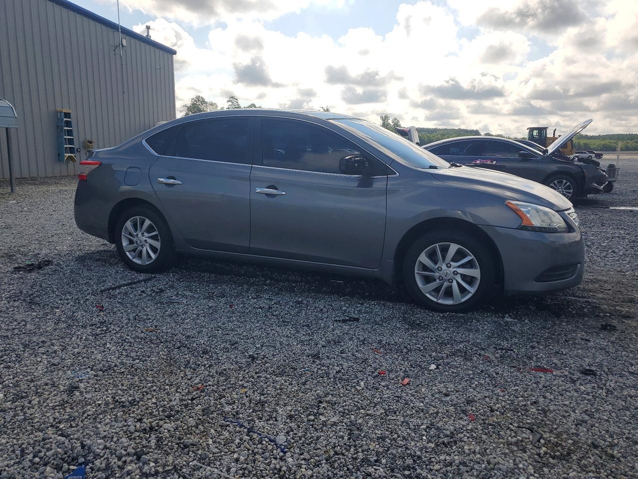2015 Nissan Sentra Sv Gray vin: 3N1AB7AP9FY382498