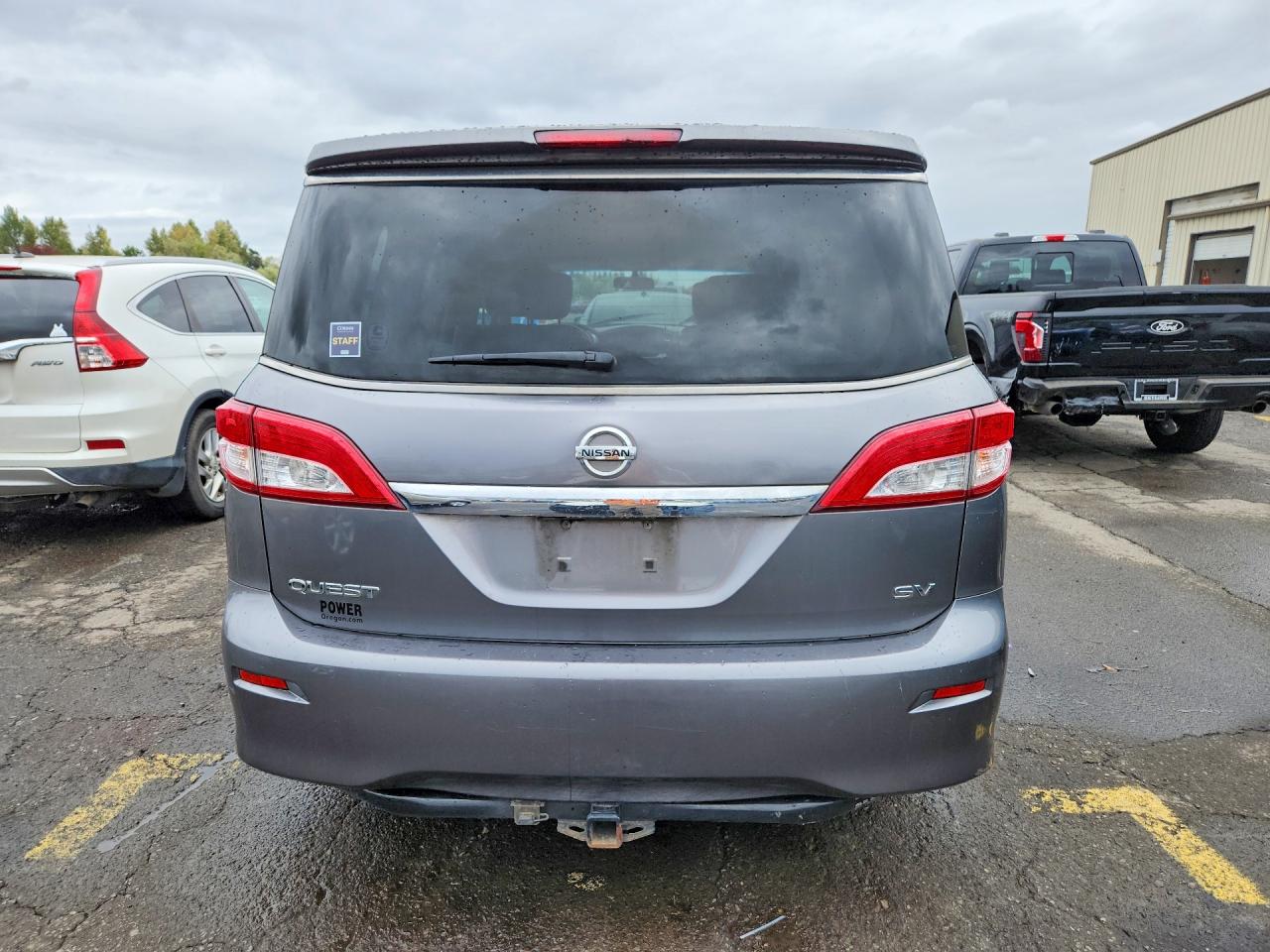 2015 Nissan Quest 3.5 Sv Gray vin: JN8AE2KP0F9121499