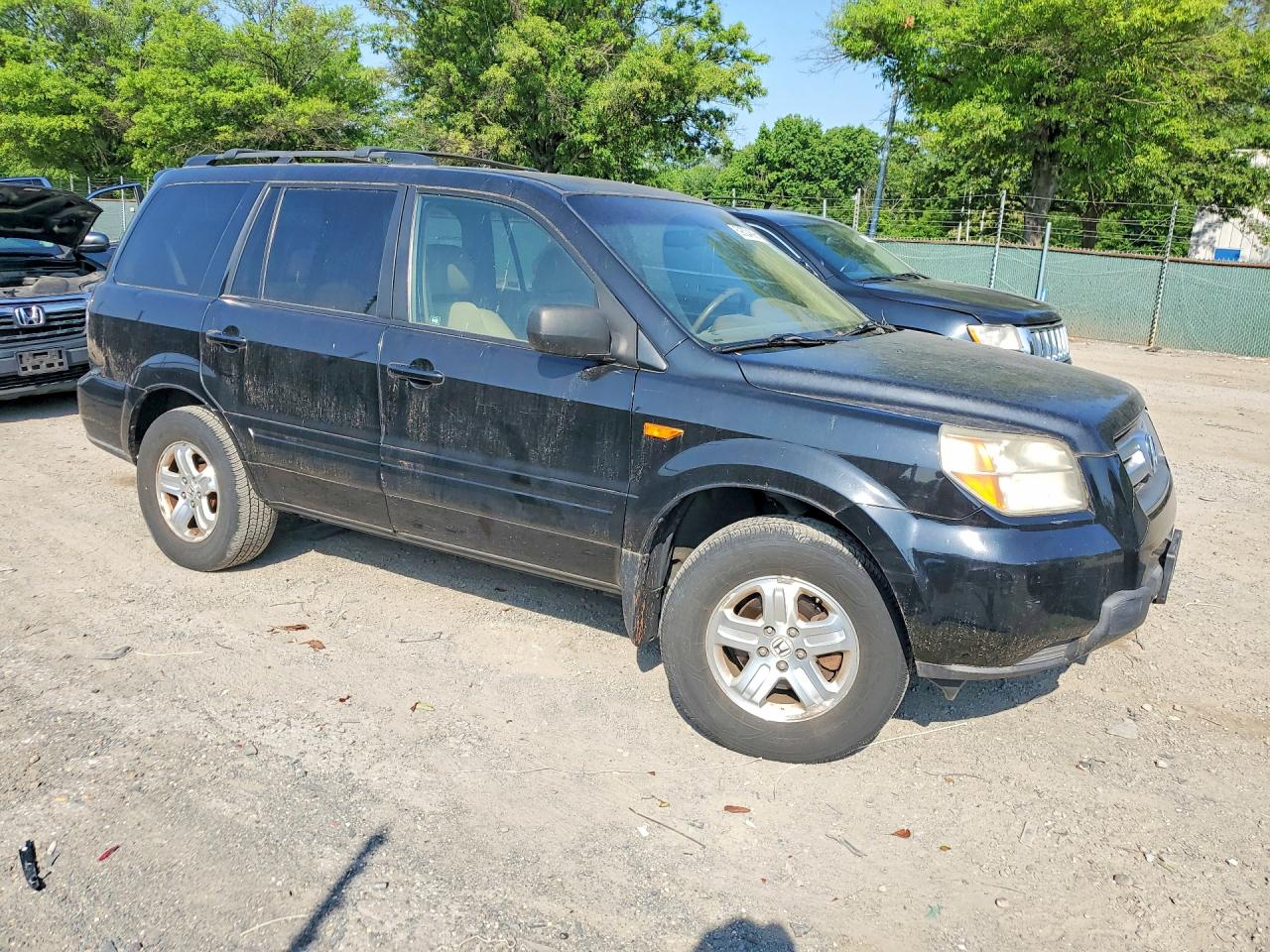 2008 Honda Pilot Vp Black vin: 5FNYF18238B042012