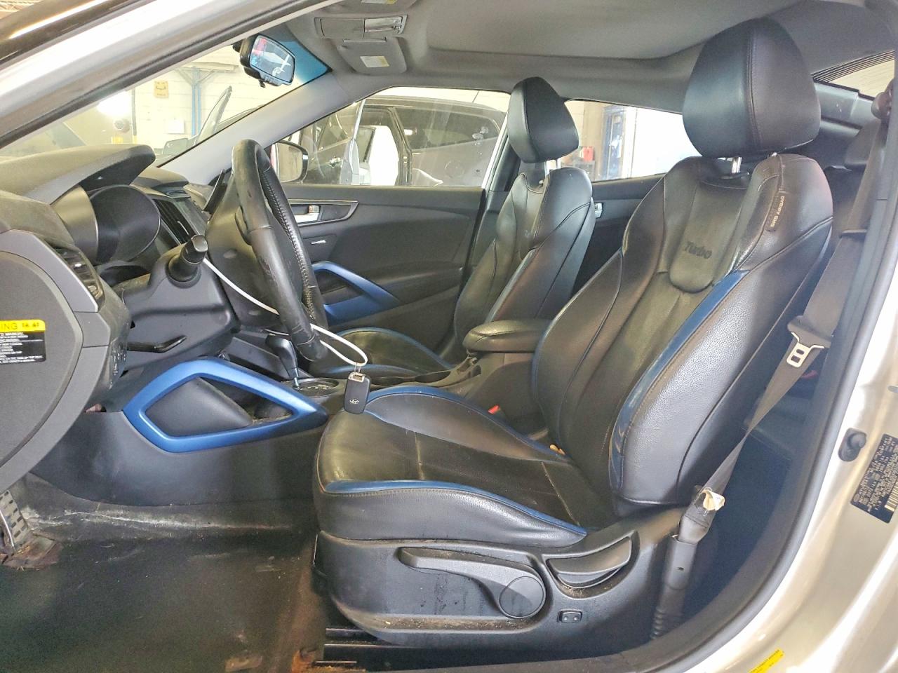 2013 Hyundai Veloster Turbo Silver vin: KMHTC6AEXDU083206