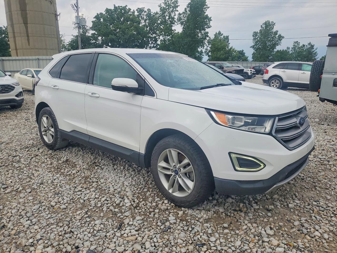2016 Ford Edge Sel Белый vin: 2FMPK4J9XGBB26660
