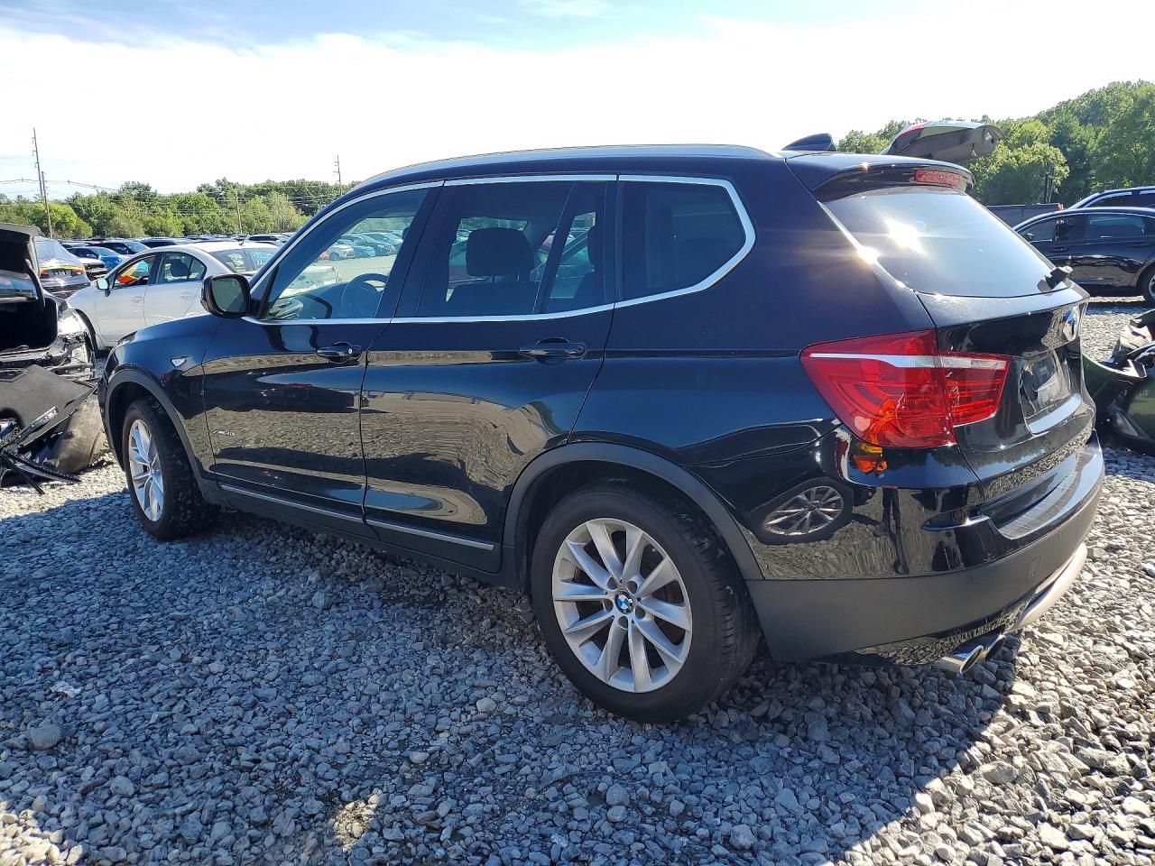 2014 Bmw X3 Xdrive28i Черный vin: 5UXWX9C59E0D25157