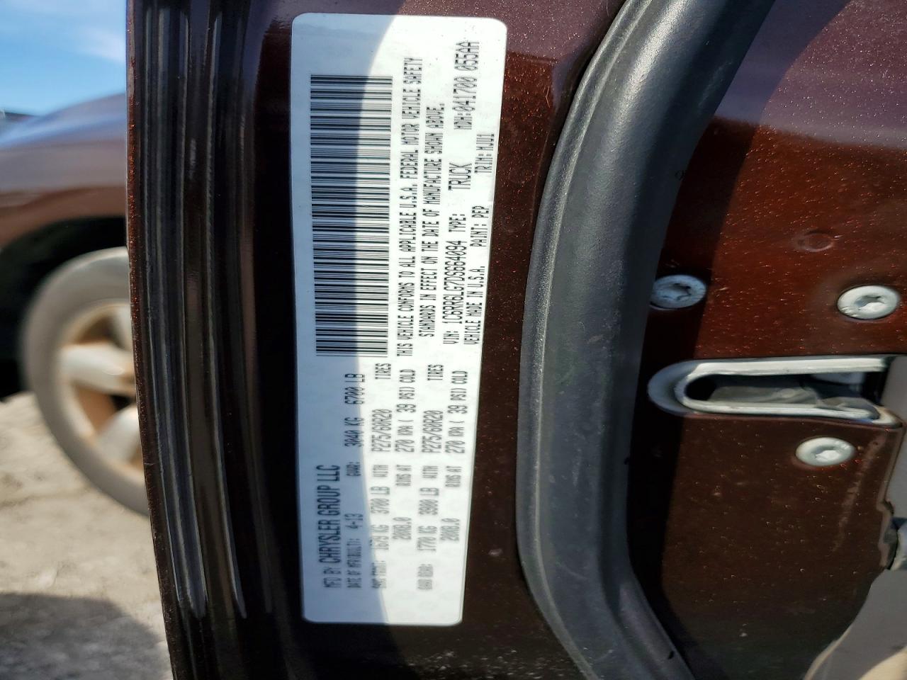 2013 Ram 1500 Slt Темно-бордовый vin: 1C6RR6LG7DS664094
