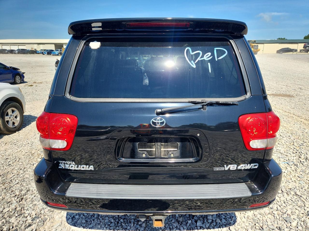 2006 Toyota Sequoia Limited Black vin: 5TDBT48A96S266143